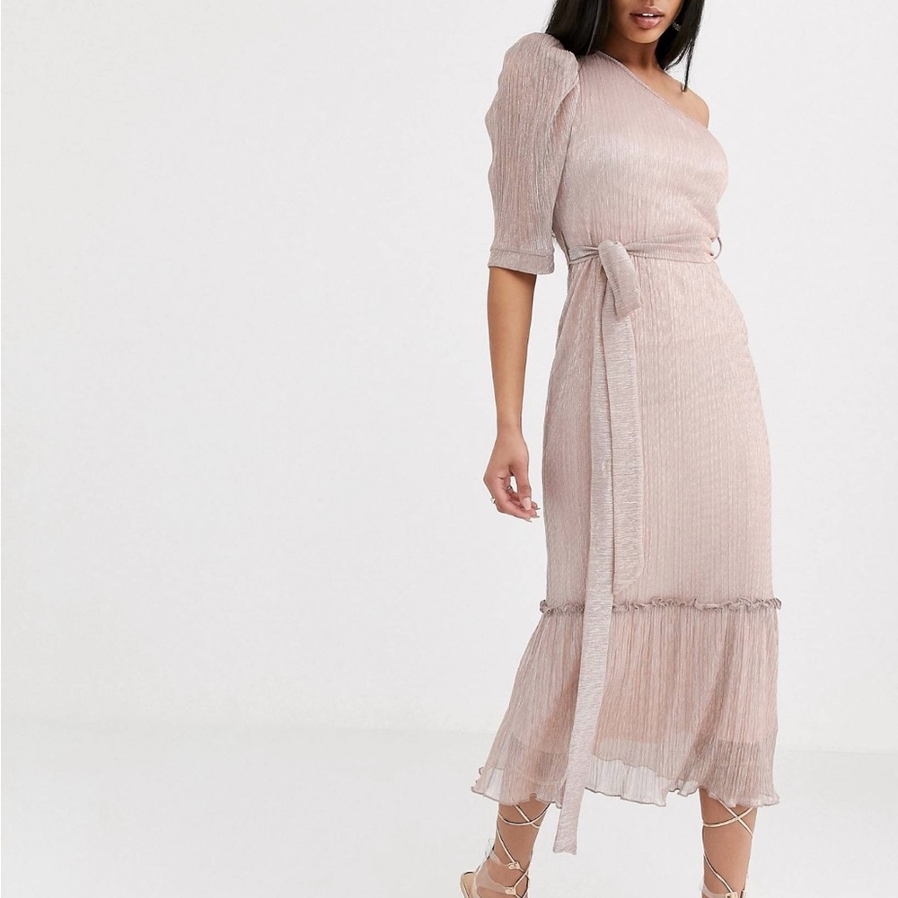 ASOS midi shimmery dress
